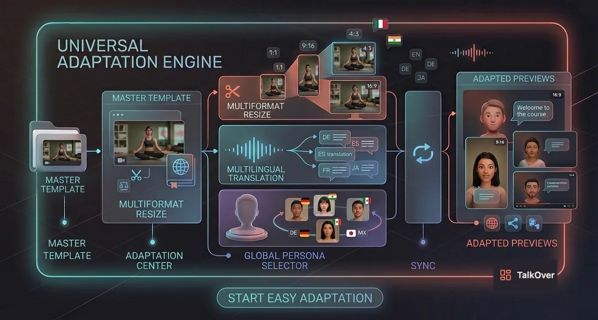 TalkOver adapting a project to a new language and format