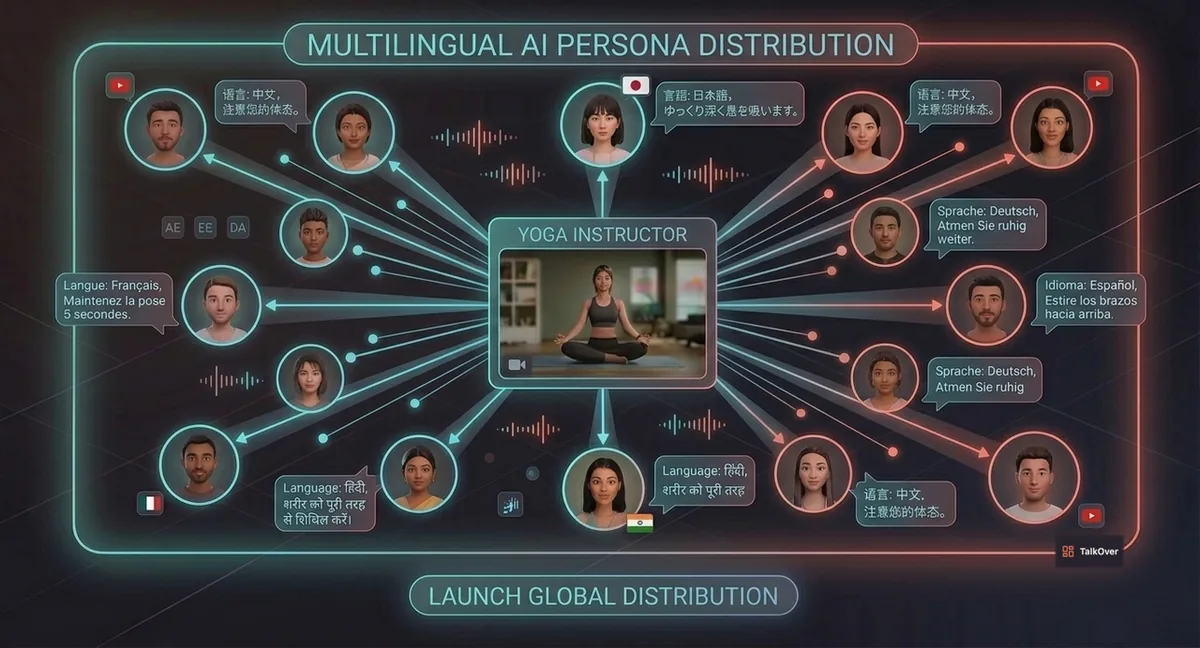 TalkOver distributing content across multiple languages and regions